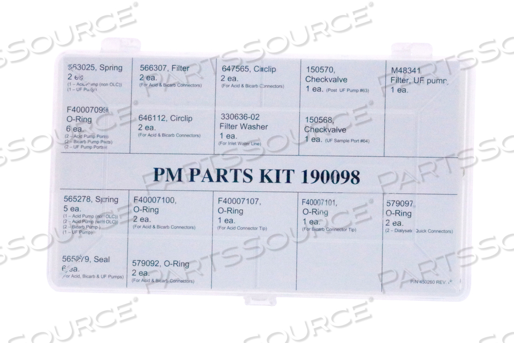 2008 K SERIES ANNUAL PREVENTIVE MAINTENANCE KITS 
