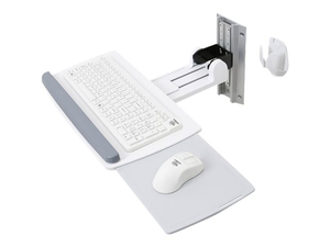 ERGOTRON NEO-FLEX KEYBOARD WALL MOUNT - MOUNTING KIT ( WRIST REST, MOUSE POUCH, MOUNT BRACKET, KEYBOARD TRAY, MOUNTING HARDWARE, WALL TRACK 10" ) FOR KEYBOARD / MOUSE - WHITE by Ergotron, Inc.