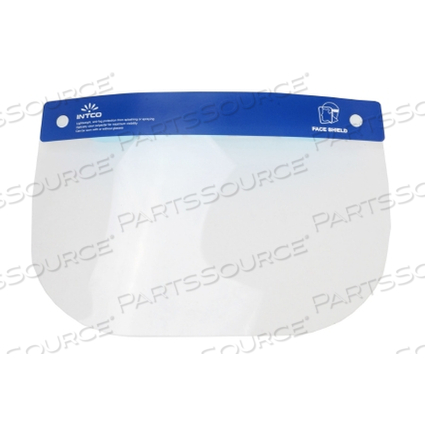 FACE SHIELD ONE SIZE FITS MOST FULL LENGTH ANTI-FOG DISPOSABLE NONSTERILE (25 PER BOX) by McKesson FACE SHIELD ONE SIZE FITS MOST FULL LENGTH ANTI-FOG DISPOSABLE NONSTERILE (25 PER BOX) by McKesson
