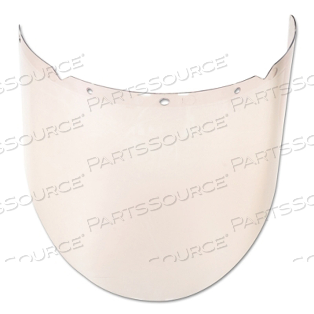 V-GARD VISOR FOR ELEVATED TEMPERATURE APPLICATION, ANTI-FOG, ANTI-SCRATCH, REFLECTIVE COATING, CLEAR, 17.75 IN L X 9.5 IN H by MSA Safety Sales, LLC