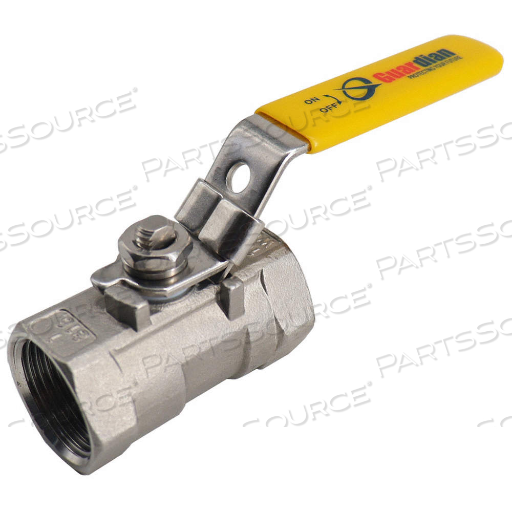 MANUAL TWO-WAY BALL VALVE, 3/4 IN, 316 STAINLESS STEEL, STRAIGHT VALVE BODY, RPTFE by Approved Vendor