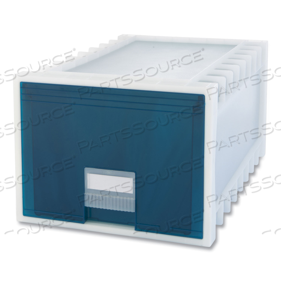 ARCHIVE STORAGE DRAWERS, LETTER/LEGAL FILES, 15.13 X 24.3 X 11.38, FROST/AQUA 