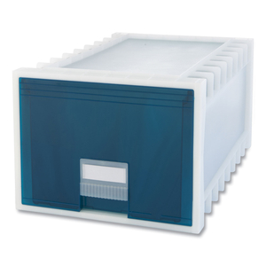 ARCHIVE STORAGE DRAWERS, LETTER/LEGAL FILES, 15.13 X 24.3 X 11.38, FROST/AQUA by Storex