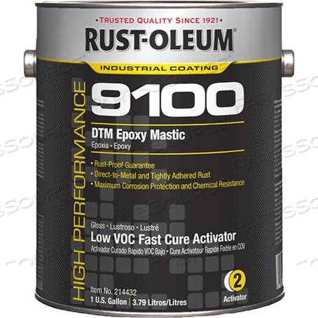 214432 RUST-OLEUM 9100 ACTIVATOR, 1 GAL, GLOSS, FAST CURE, HIGH PERFORMANCE 