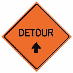 G7233 ROLL UP TRAFFIC SIGN 36 H 36 W VINYL by Eastern Metal Signs And Safety G7233 ROLL UP TRAFFIC SIGN 36 H 36 W VINYL by Eastern Metal Signs And Safety