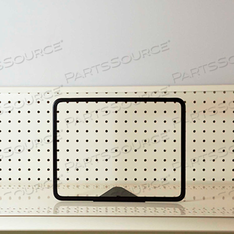 METAL SIGN FRAME WEDGE BASE 11"W X 8.5"H BLACK by Asia Sources Inc.