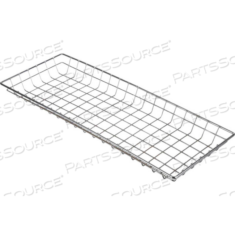 NESTING BASKET CHROME PLATED STEEL - 26"L X 10"W X 2"H PRICE EACH FOR QTY 1-4 by Marlin Steel Wire Products Inc