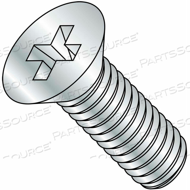 M4-0.7X20 DIN 965 METRIC PHILLIPS FLAT MACHINE SCREW ZINC, PKG OF 2000 by Kanebridge Corporation