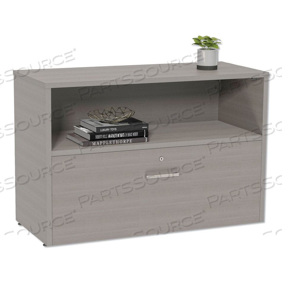 URBAN 36" CREDENZA, BOTTOM PEDESTAL, 35.25W X 15.25D X 23.75H, ASH by Linea Italia Inc