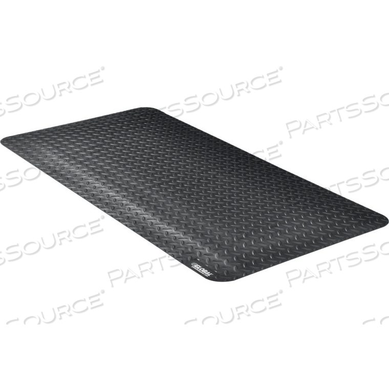 DIAMOND PLATE ERGONOMIC MAT 15/16" THICK 2' X 4' BLACK by Taicang All Mats Plastic Ind DIAMOND PLATE ERGONOMIC MAT 15/16" THICK 2' X 4' BLACK by Taicang All Mats Plastic Ind