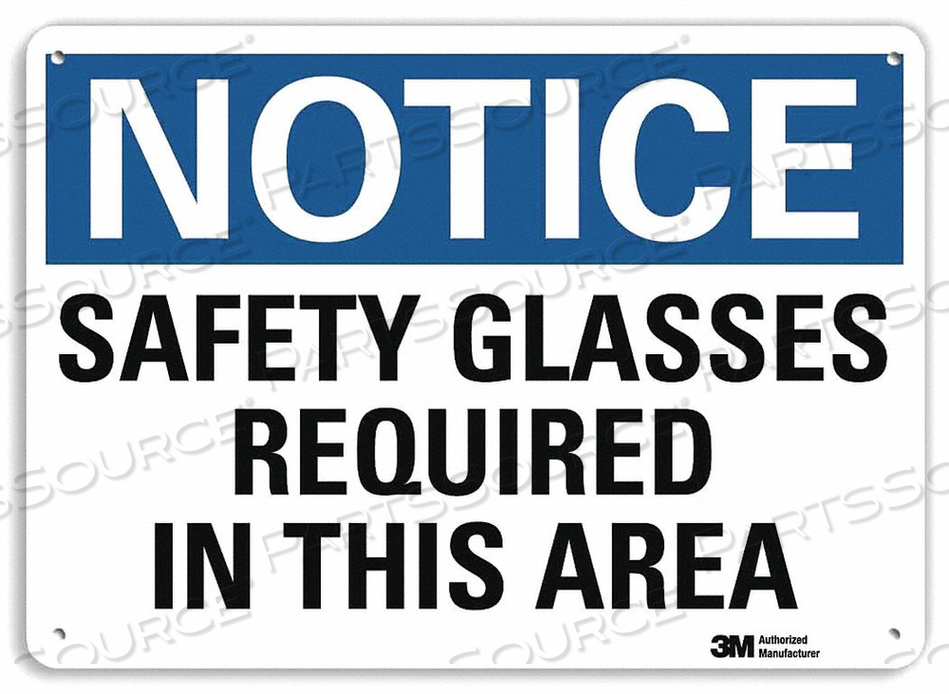 NOTICE SIGN 14 W X 10 H 0.055 THICK by Lyle Signs Inc.