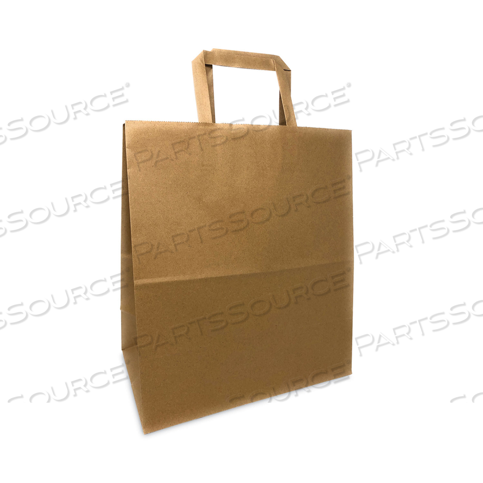 KRAFT PAPER BAGS, 1/7TH BBL 12 X 7 X 14, NATURAL, 300/BUNDLE 