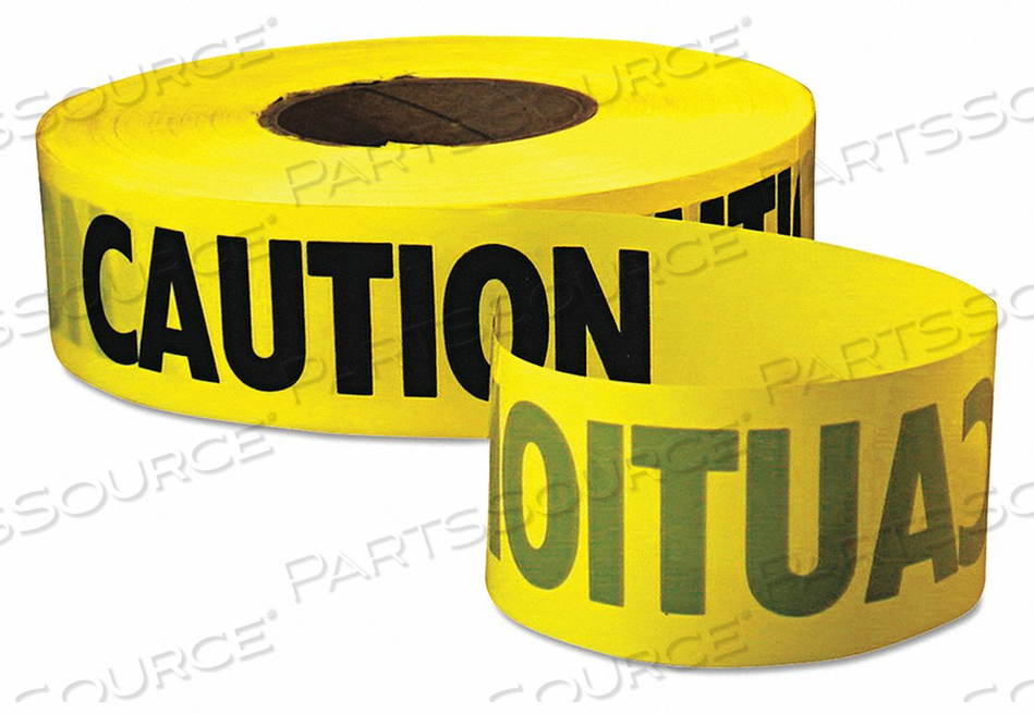 CAUTION BARRICADE TAPE 3 X1000FT YW/BLK 