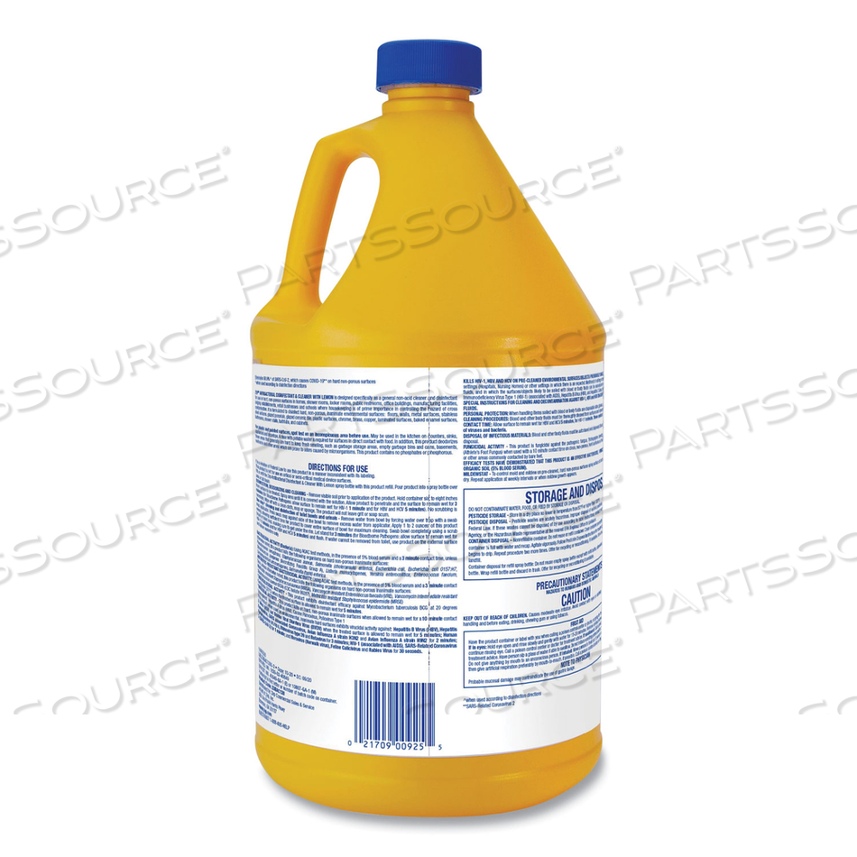 ANTIBACTERIAL DISINFECTANT, LEMON SCENT, 1 GAL by Zep ANTIBACTERIAL DISINFECTANT, LEMON SCENT, 1 GAL by Zep