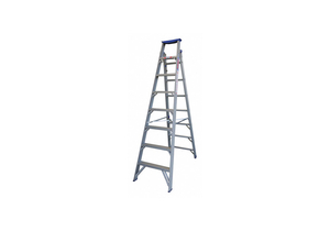 DUAL PURPOSE LADDER 8 FT H ALUMINUM by Tivoli