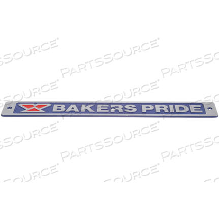 NAMEPLATE, BAKERS PRIDE, BLUE[ by Bakers Pride