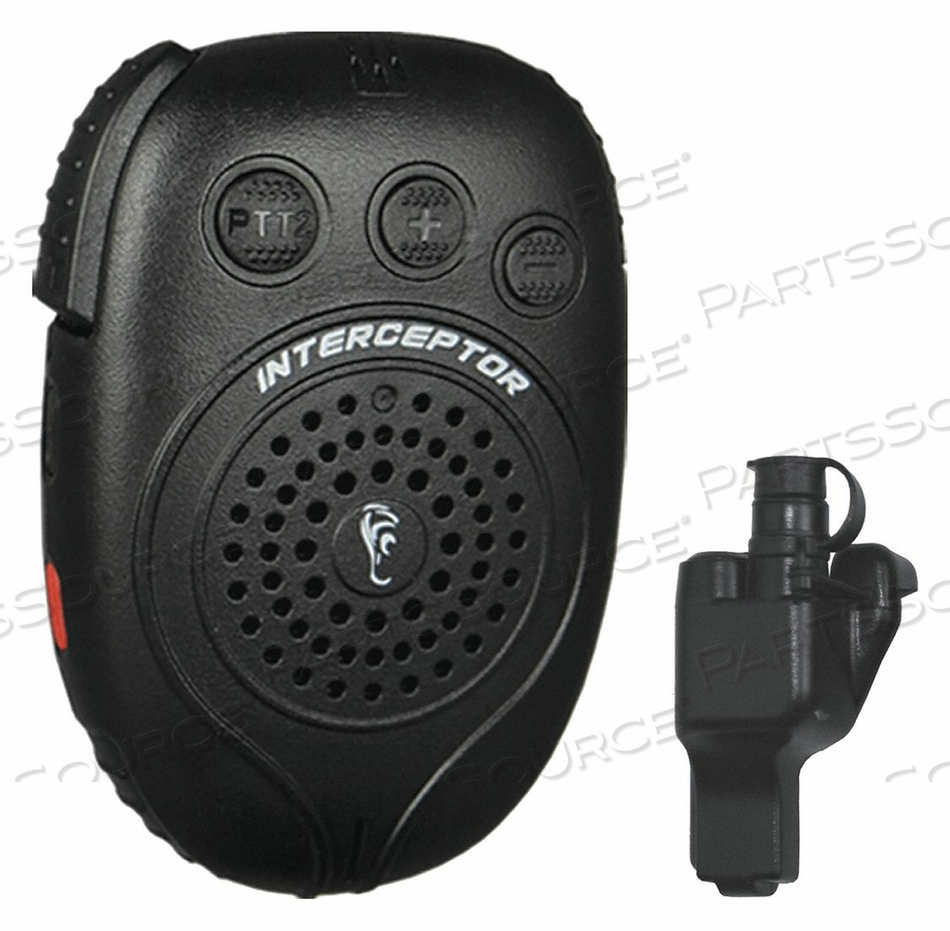 INTERCEPTOR SPEAKER MICROPHONE BLACK 