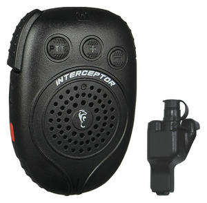 INTERCEPTOR SPEAKER MICROPHONE BLACK by Earphone Connection