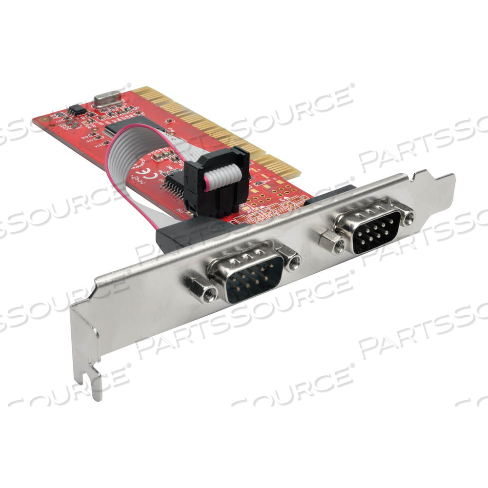 2-PORT SERIAL ADAPTER CARD DB9 RS232 PCI FULL PROFILE by Tripp Lite
