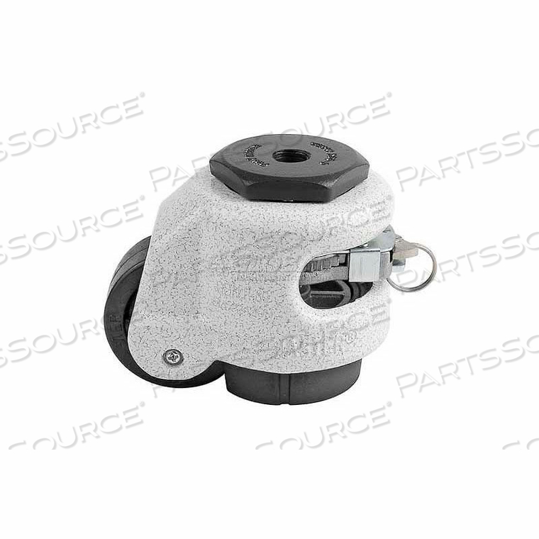 SWIVEL STEM RATCHET LEVELING CASTER - 550 LB. - 50MM DIA. NYLON WHEEL by Foot Master SWIVEL STEM RATCHET LEVELING CASTER - 550 LB. - 50MM DIA. NYLON WHEEL by Foot Master