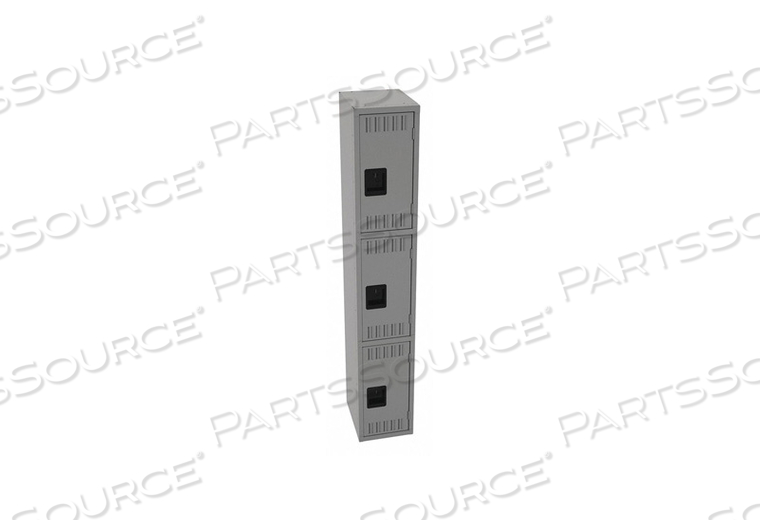 WRDRB LOCKR LVRD 1 WD 3 TIER MEDIUM GRAY by Tennsco Corp. WRDRB LOCKR LVRD 1 WD 3 TIER MEDIUM GRAY by Tennsco Corp.