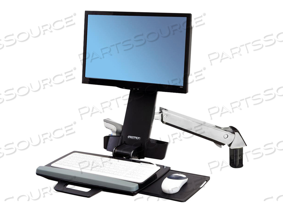 STYLEVIEW SIT-STAND COMBO ARM (POLISHED ALUMINUM) by Ergotron, Inc.