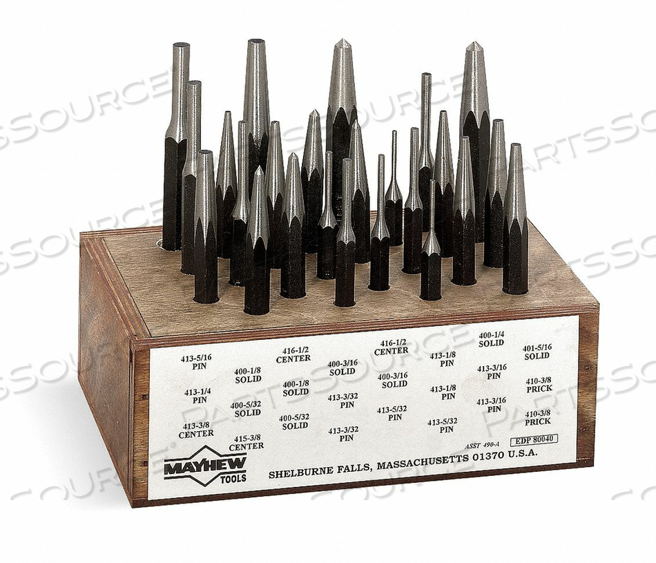 COMBINATION PUNCH SET 24 PIECES by Mayhew