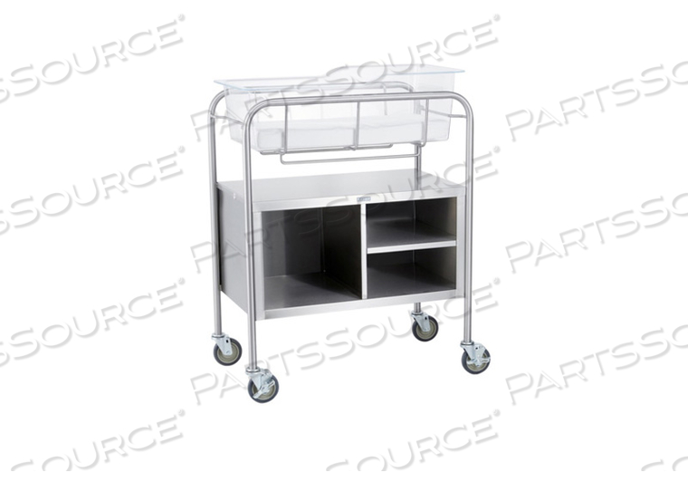 COLEMAN BASSINET KIT INCLUDES: BASSINET 31"W X 38 1/2"H X 17 3/4"D W/OPEN CABINET, BASKET W/CARD HOLDER, MATTRESS PAD, WHITE (12" X 26" X 2" by Blickman