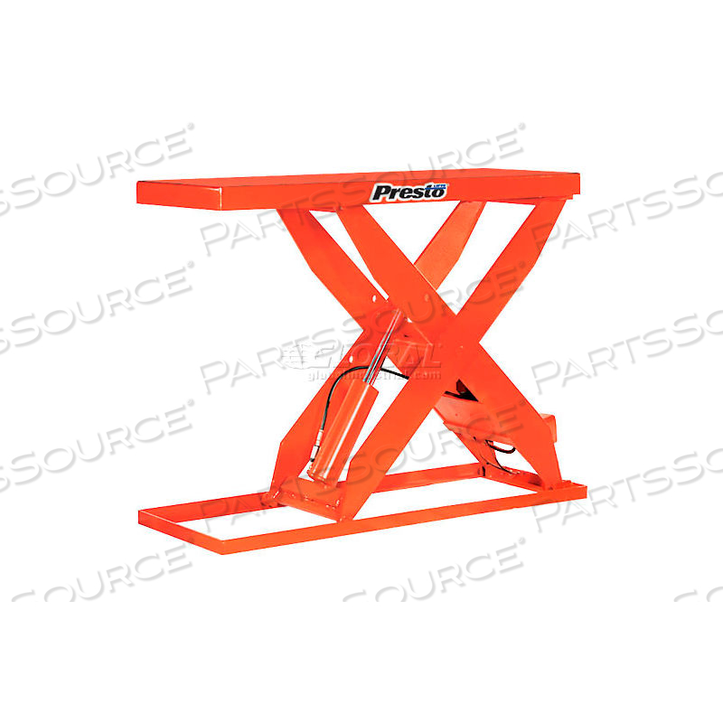 HD SCISSOR LIFT TABLE XL48-40 64X24 FOOT OPERATED 4000 LB. by Presto Lifts HD SCISSOR LIFT TABLE XL48-40 64X24 FOOT OPERATED 4000 LB. by Presto Lifts