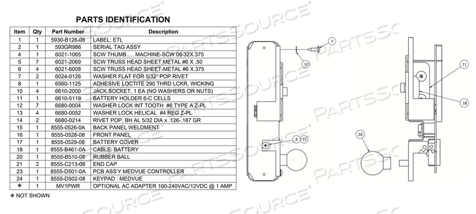 6 X C-CELL BATTERY HOLDER by Detecto Scale / Cardinal Scale 6 X C-CELL BATTERY HOLDER by Detecto Scale / Cardinal Scale
