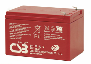 12V 15AH SEALED LEAD ACID RECHARGEABLE BATTERY by Interstate All Battery