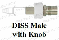 OXEQUIP QUICK CONNECT ADAPTER, DISS MALE, OXYGEN MEDIA, 0.02 LB by Precision Medical, Inc.