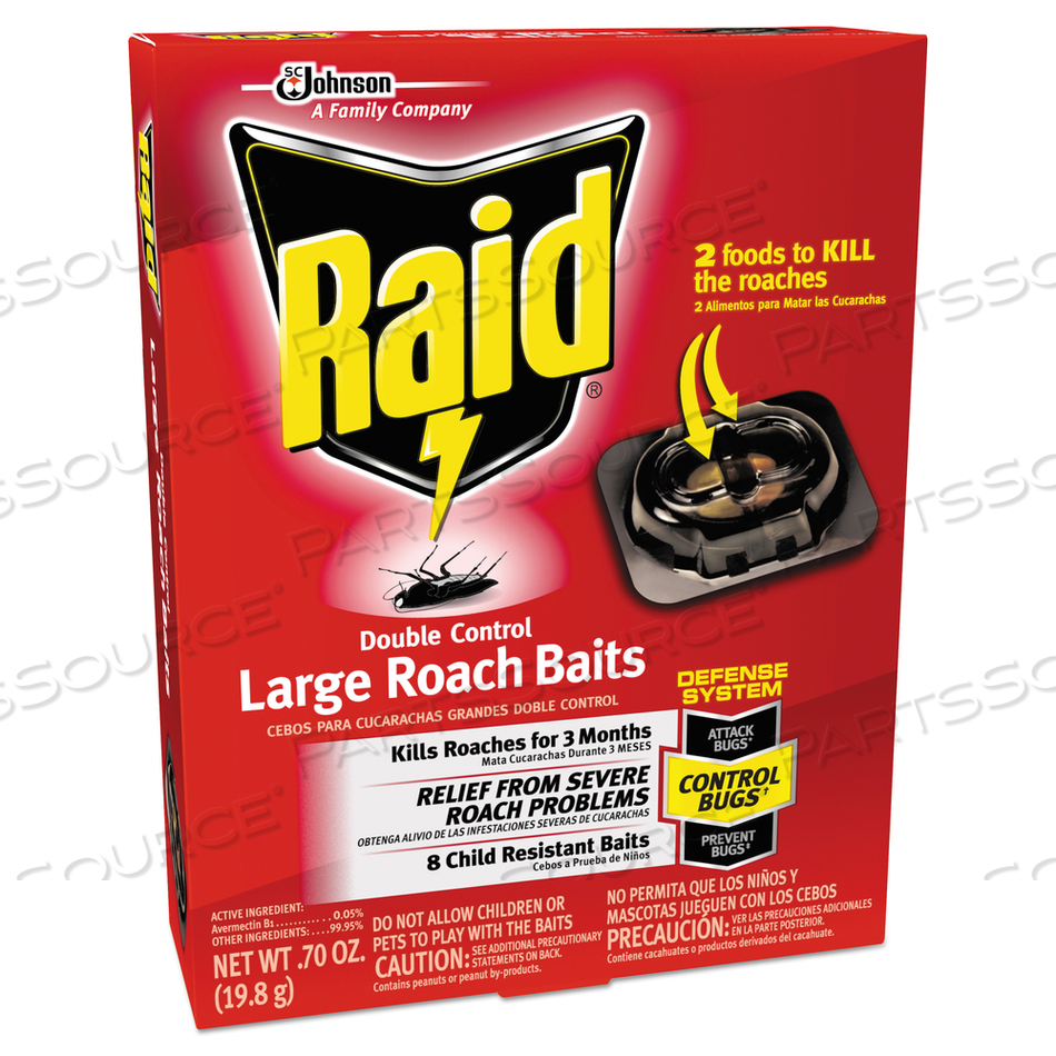 ROACH BAITS, 0.7 OZ BOX by Raid ROACH BAITS, 0.7 OZ BOX by Raid