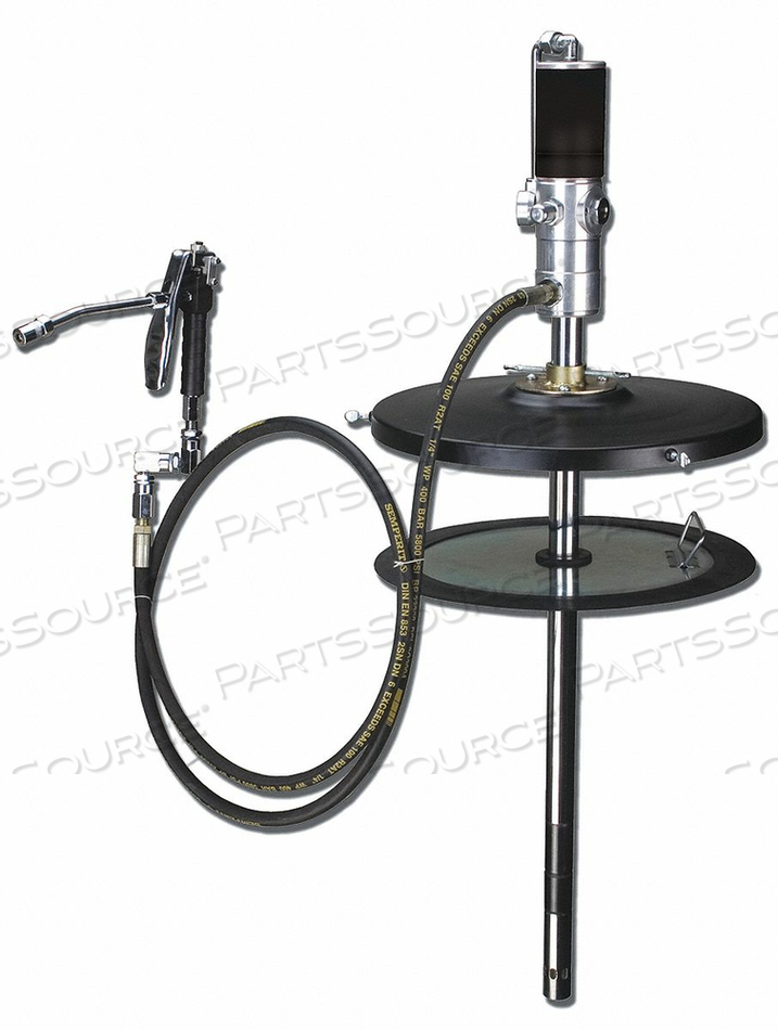 GREASE PUMP WITH GUN, AIR CONSUMPTION 8 CFM, HOSE LENGTH 7 FT, MAX. VISCOSITY NLGI #2 by Westward GREASE PUMP WITH GUN, AIR CONSUMPTION 8 CFM, HOSE LENGTH 7 FT, MAX. VISCOSITY NLGI #2 by Westward