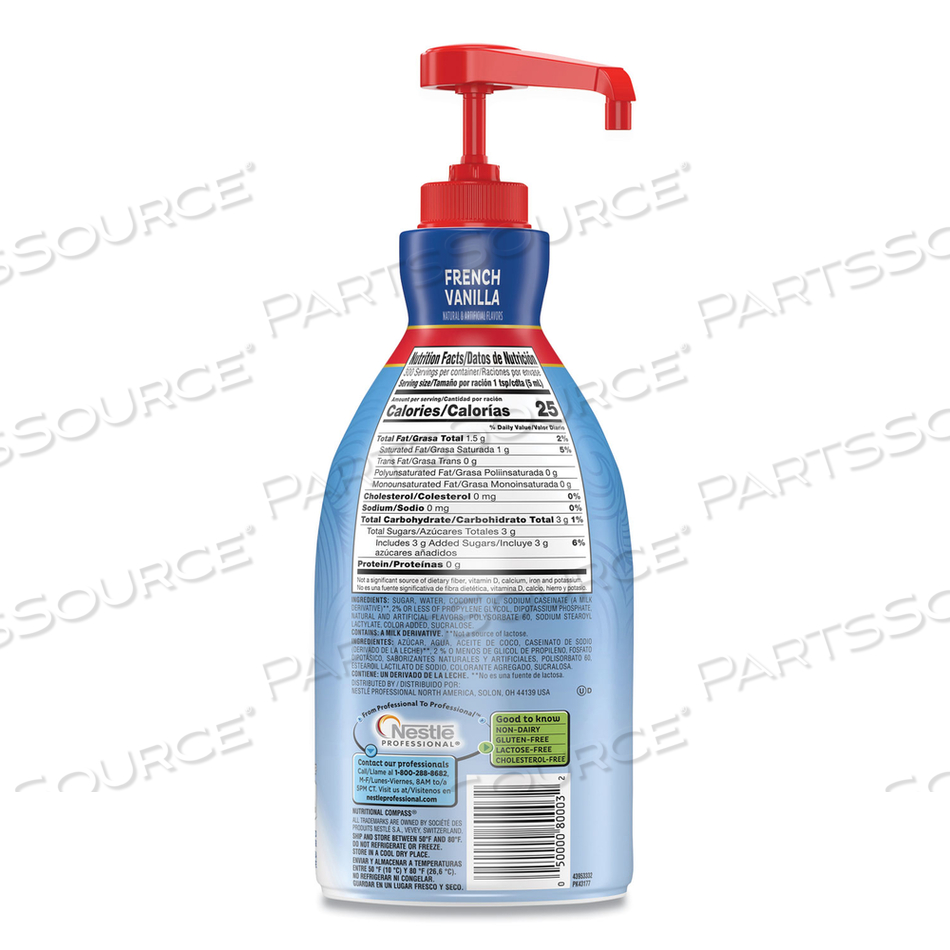 LIQUID COFFEE CREAMER, FRENCH VANILLA, 1.5 LITER PUMP BOTTLE by Coffee-Mate