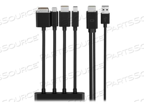 MULTIPORT TO HDMI DIGITAL AV ADAPTER, VIDEO / AUDIO CABLE, HD-15 (VGA), HDMI, MINI DISPLAYPORT, USB-C MALE TO USB, HDMI MALE, 8 FT, 4K SUPPO by Belkin MULTIPORT TO HDMI DIGITAL AV ADAPTER, VIDEO / AUDIO CABLE, HD-15 (VGA), HDMI, MINI DISPLAYPORT, USB-C MALE TO USB, HDMI MALE, 8 FT, 4K SUPPO by Belkin