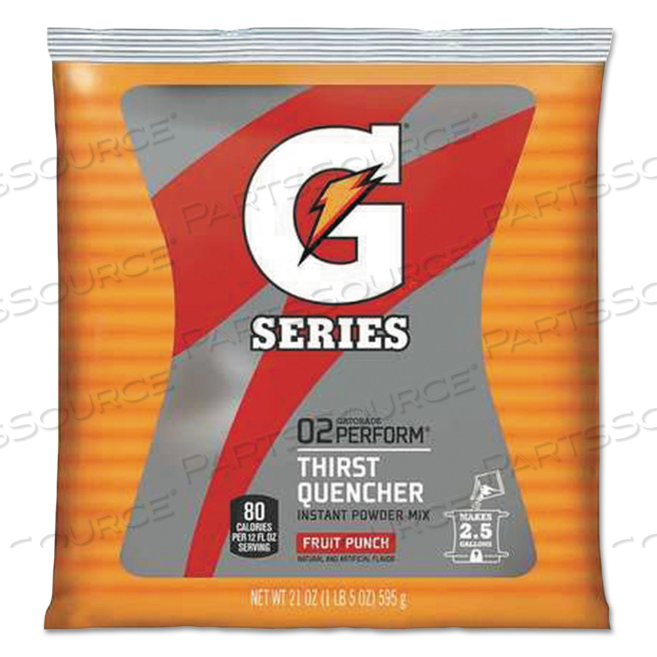 THIRST QUENCHER POWDERED DRINK MIX, FRUIT PUNCH, 21OZ PACKET by Gatorade