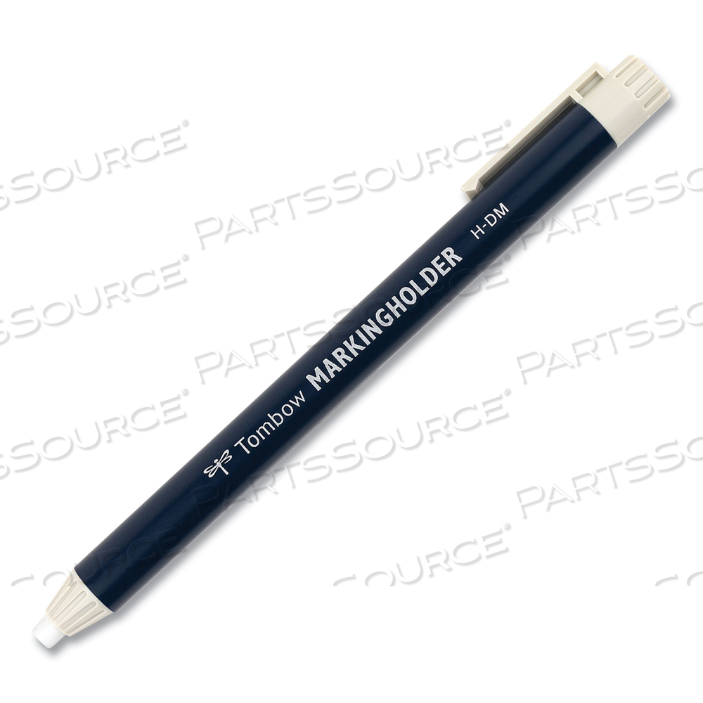 WAX-BASED MARKING PENCIL, 4.4 MM, WHITE WAX, NAVY BLUE BARREL by Tombow