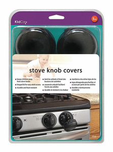 STOVE KNOB COVERS 5 PACK BLACK by KidCo