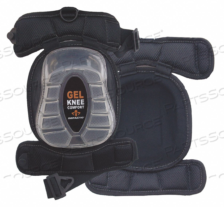 KNEE PADS BLACK POLYURETHANE PR by Impacto
