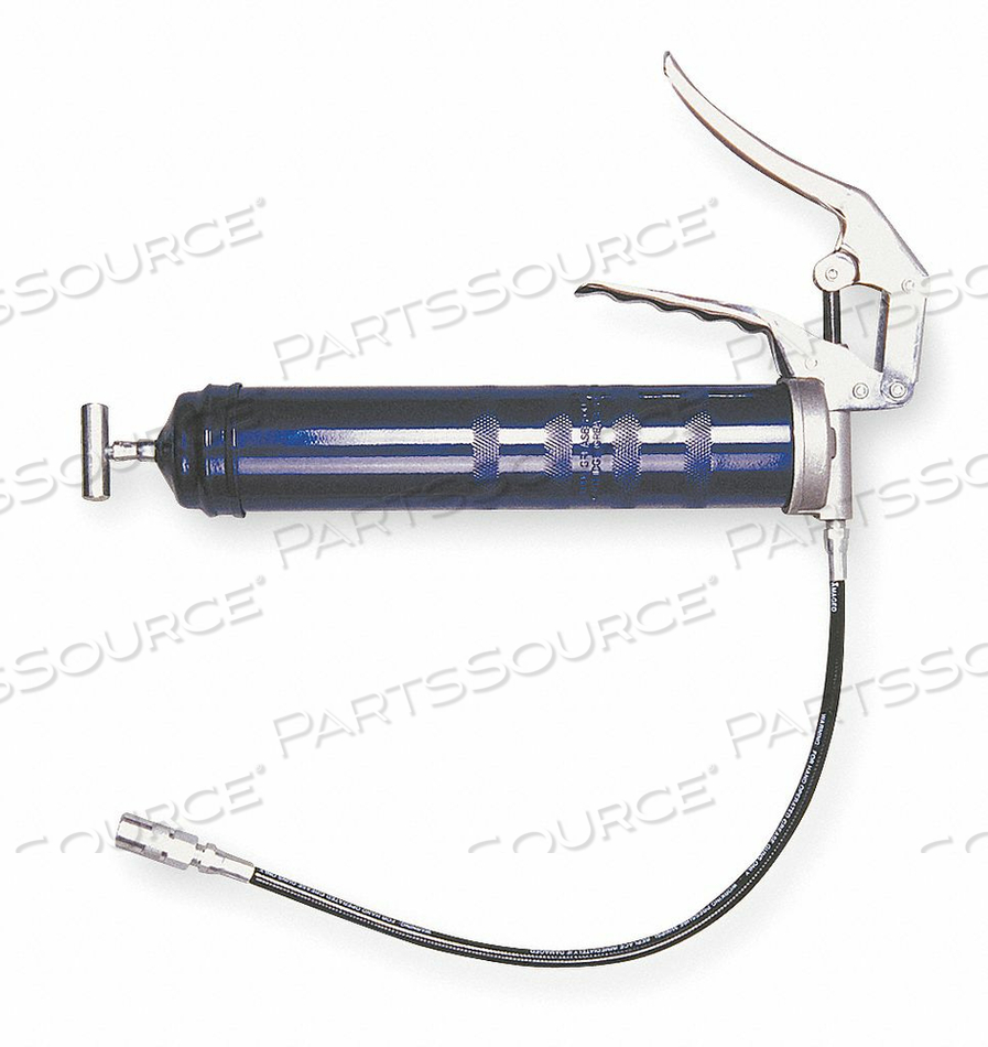 MANUAL GREASE GUN, GREASE GUN LOADING METHOD BULK, CARTRIDGE, GREASE GUN HANDLE STYLE PISTOL GRIP, NOZZLE EXTENSION TYPE FLEX HOSE, STROKES by Westward MANUAL GREASE GUN, GREASE GUN LOADING METHOD BULK, CARTRIDGE, GREASE GUN HANDLE STYLE PISTOL GRIP, NOZZLE EXTENSION TYPE FLEX HOSE, STROKES by Westward