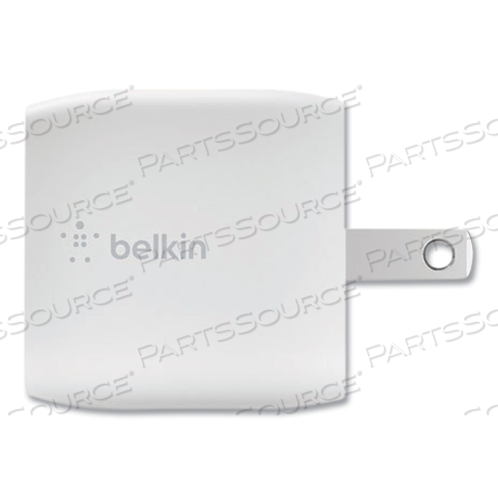 BOOST CHARGE WALL CHARGER, POWER ADAPTER, PPS TECHNOLOGY, 30 WATT, 3 A, FAST CHARGE, PD 3.0 (USB-C), WHITE, FOR APPLE IPHONE 12, 13, GOOGLE by Belkin BOOST CHARGE WALL CHARGER, POWER ADAPTER, PPS TECHNOLOGY, 30 WATT, 3 A, FAST CHARGE, PD 3.0 (USB-C), WHITE, FOR APPLE IPHONE 12, 13, GOOGLE by Belkin