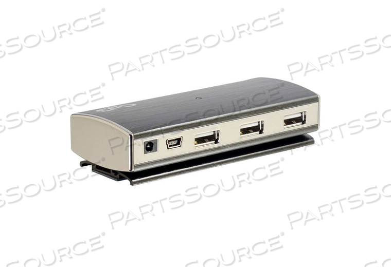 USB 2.0 ALUMINUM HUB 7-PORT W BASE 