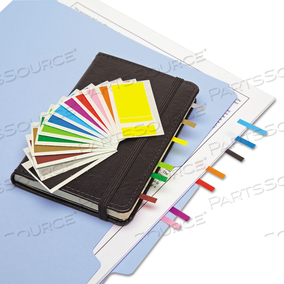 REMOVABLE PAGE FLAGS, FOUR ASSORTED COLORS, 900/COLOR, 3,600/PACK 