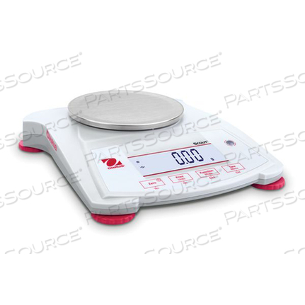 PRECISION SCALE, 420 G, LARGE BACKLIT LCD, 80 HR, 50 TO 104 DEG F, 80% RH, 8 IN X 2.1 IN X 8.8 IN by Ohaus Corporation