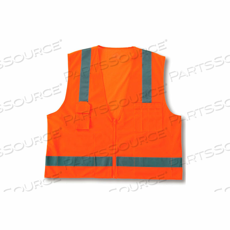 8249Z CLASS 2 ECONOMY SURVEYORS VEST, ORANGE, 4XL/5XL by Ergodyne