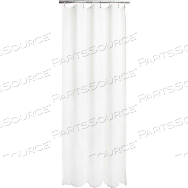 42" X 74" ASSURE HEAVY-DUTY COMMERCIAL SHOWER CURTAIN, WHITE 