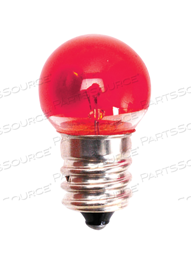 G6 CANDELABRA SCREW BULB, 24 V, .18 A, 1000 HOURS by Crest Healthcare