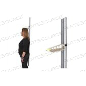 HEIGHT MEASURING ROD, POLYMER, 1/16IN GRADUATIONS, 0 TO 90IN MEASUREMENT RANGE, MECHANICAL DISPLAY TYPE, WALL MOUNT MOUNTING TYPE by Health O Meter Professional Scales HEIGHT MEASURING ROD, POLYMER, 1/16IN GRADUATIONS, 0 TO 90IN MEASUREMENT RANGE, MECHANICAL DISPLAY TYPE, WALL MOUNT MOUNTING TYPE by Health O Meter Professional Scales