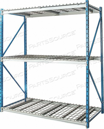 BULK RACK STRTER 123 H 60 W 48 D BLU/GRY by Hallowell